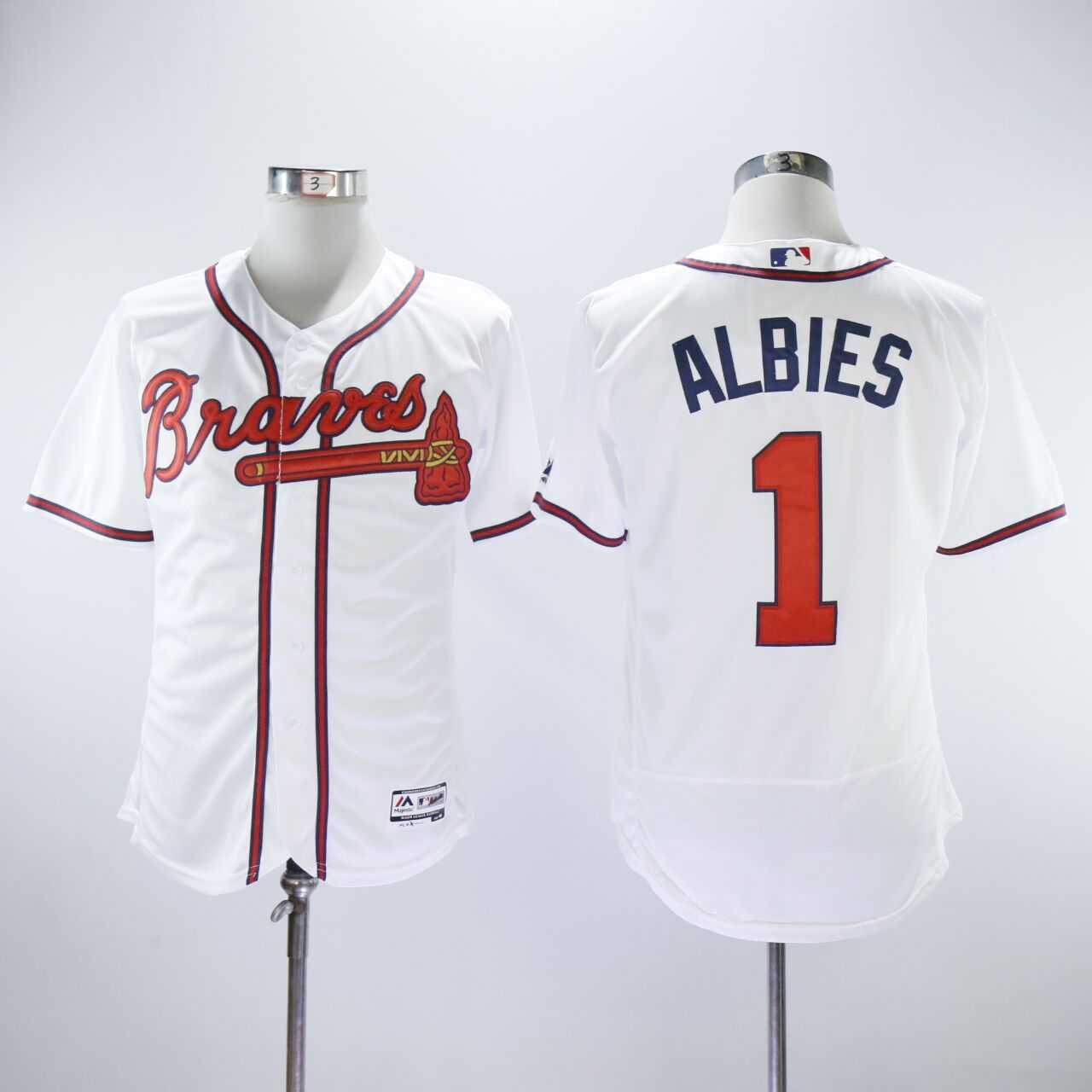 Braves 1 Ozzie Albies White Flexbase Stitched Baseball Jerseys,We sell and wholesale Braves 1 Ozzie Albies White Flexbase Stitched Baseball Jerseys on line form chian!